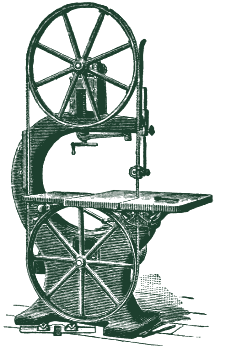 Band saw, American Wood Working Machinery Co. catalogue, 1904