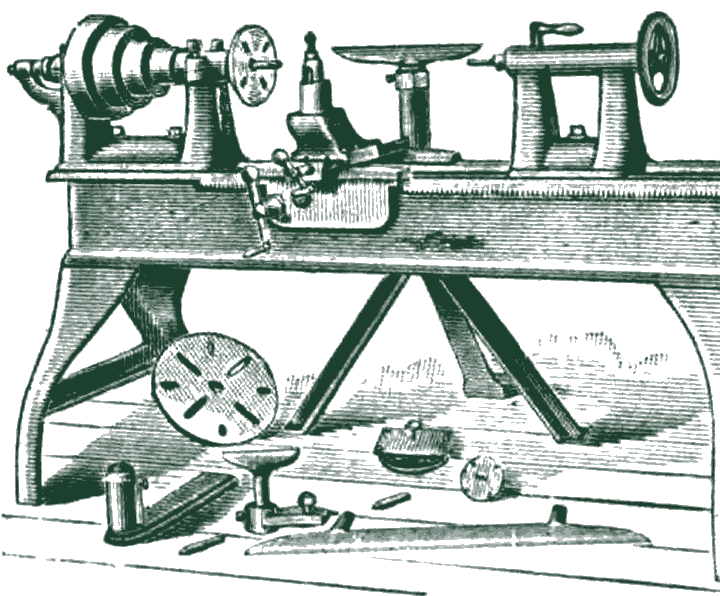 Pattern maker’s lathe, American Wood Working Machinery Co. catalogue, 1904